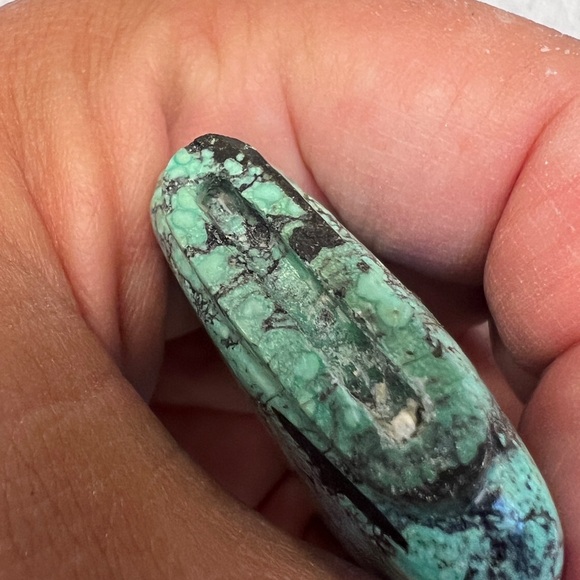Antique Turquoise snuff bottle. Beautiful color photos don’t capture! - Picture 6 of 9